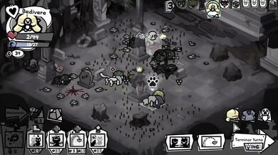 Hot kittens get destroyed by Dybbuk's giant cock in Mewgenics gameplay