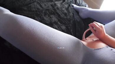 Steamy POV Pantyhose Squirt Solo British Girl Drips Wet