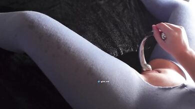 Steamy POV Pantyhose Squirt Solo British Girl Drips Wet