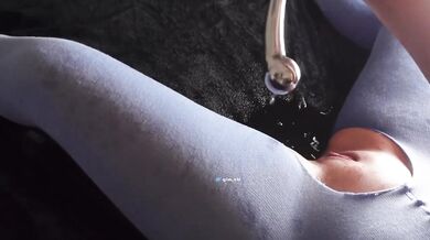 Steamy POV Pantyhose Squirt Solo British Girl Drips Wet
