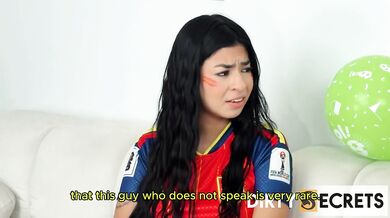 Orgy after the sports match with 3 hot fans DP and cumshots