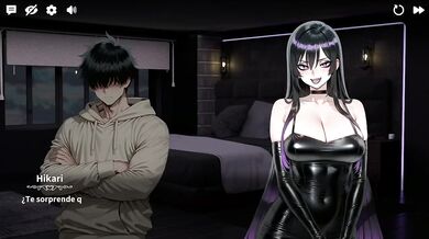 Mi gothic slut gets choked on her perfect huge ass in virtual dating game XXX hentai
