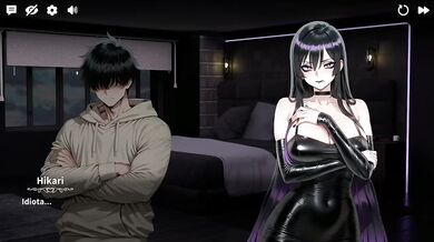 Mi gothic slut gets choked on her perfect huge ass in virtual dating game XXX hentai