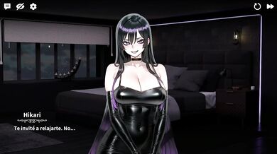 Mi gothic slut gets choked on her perfect huge ass in virtual dating game XXX hentai