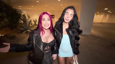 British couple takes home petite brunette from casino creampie fever