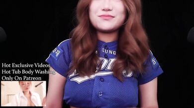 ASMR hot cheerleader roleplay with sloppy kiss sounds and ear feasting