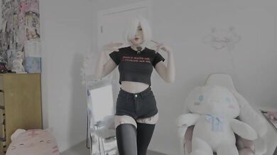 Big ass in tight denim shorts absolute wrecked lingerie try on haul