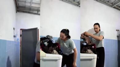 Doing laundry with mbokde pinay sex video sexo duro