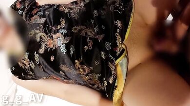 Chinese cosplay gal cabaret girl raw pounded homePOV creampie only here