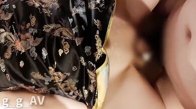 Chinese cosplay gal cabaret girl raw pounded homePOV creampie only here