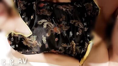 Chinese cosplay gal cabaret girl raw pounded homePOV creampie only here