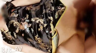Chinese cosplay gal cabaret girl raw pounded homePOV creampie only here
