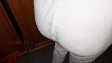 My girl wakes up farting I licked her creamy pussy and fucked her after gym