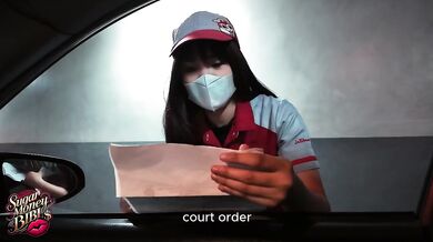 Crew took her takeout Chickenjoy raw debt collector fucked her fast