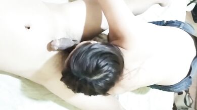 Filipina teacher deep throats landlord's cock to avoid rent