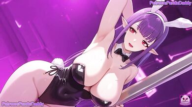 Bunny Suit Blowjob in Cyberpunk Bar Solo Leveling Nsfw Hentai