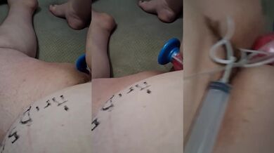 My new toy destroyed my bbw pussy raw creampie mess
