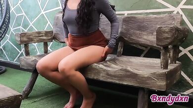 Masturbating in Grandpa's backyard latina beauty gets filthy POV solo