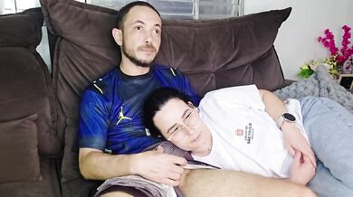 My stepsister sucked me off while bored watching game deepthroat blowjob step fantasy