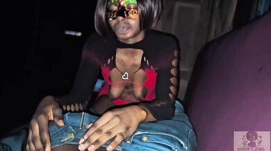 Give it to me now rough ebony slut takes thick BBC in tight ass