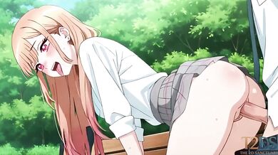 Marin Kitagawa gets public park sex with thick creampie riding