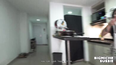 Latina maid gets brutally anal fucked and creampied raw for extra cash