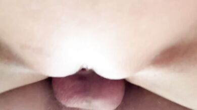 Extreme close up Asian pussy destroyed loud sloppy missionary creampie
