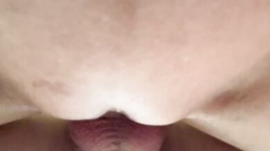 Extreme close up Asian pussy destroyed loud sloppy missionary creampie