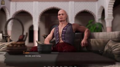 Desert stalker pounded hard in rough adult visual novel