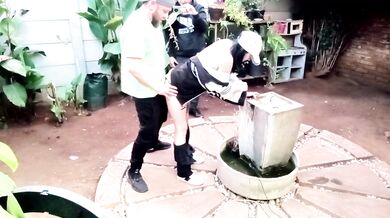 Almost got caught playing with daddy's good girl for money public sex
