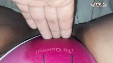 BBW Latina Gushes 9 ORGASMS in 2 Minutes Squirt Masturbation Home Alone
