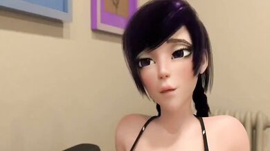 Friend's Thick Ass Choked Raw 3D Animation Lesbian Lust