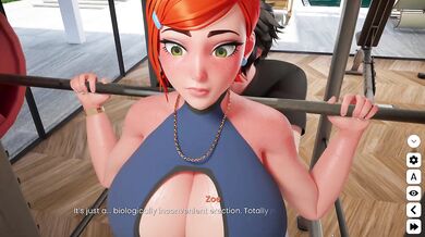 Boner got STUCK between Zoe's Ass Wow Big Dick Princess Peach Gangbang Parody