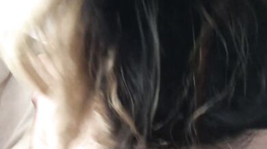 Latina sucks until she drains every last drop of cum