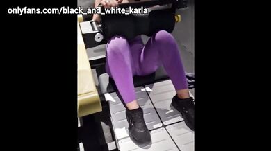 My big ass gym buddy squirts milk all over my house in tight leggings