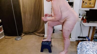 GILF DawnSkye gets ready for wild solo time in thigh highs thong lacy bra and ankle boots