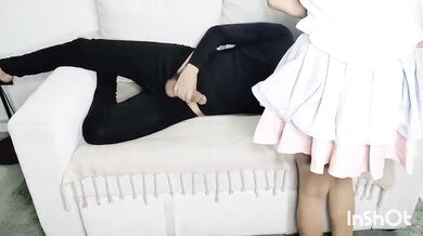 Little Thai Neko ruined by hung stepdaddy while mom's at work