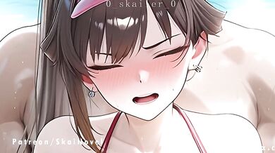 Marciana gets wrecked on the beach raw hentai