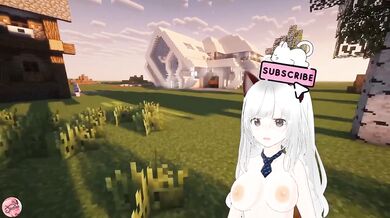 Big tits milf asshole threesome creampie cum inside Minecraft animation