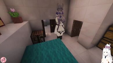 Big tits milf asshole threesome creampie cum inside Minecraft animation