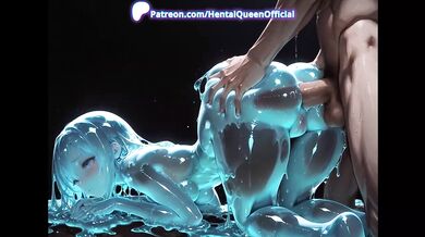 Slime Fox Gets Her Tight Squeeze Destroyed Cream Pie Threesome