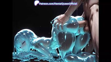 Slime Fox Gets Her Tight Squeeze Destroyed Cream Pie Threesome