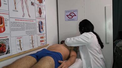 Nurse Gushes Over Patient's Erection after Touching Hands