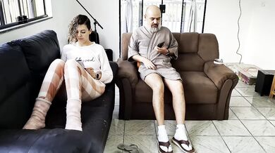 My stepdad’s cum surprise I swallowed all for him step fantasy