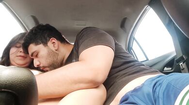 Latina student deepthroats Uber driver online real video