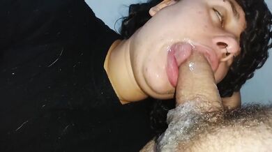 Best Latina deepthroat cumshot rough POV gagging blowjob