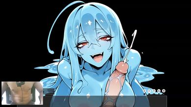 Slime girl ruins tight latina with strap-on creampie