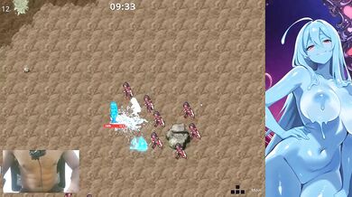 Slime girl ruins tight latina with strap-on creampie