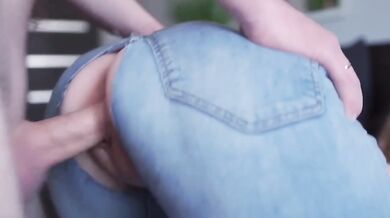 Ripped Jeans Stepsister Rough Doggystyle Ruined Perfect Pussy