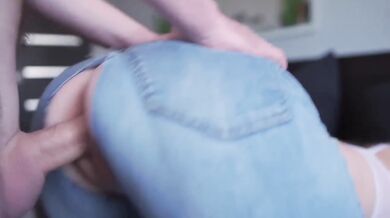 Ripped Jeans Stepsister Rough Doggystyle Ruined Perfect Pussy